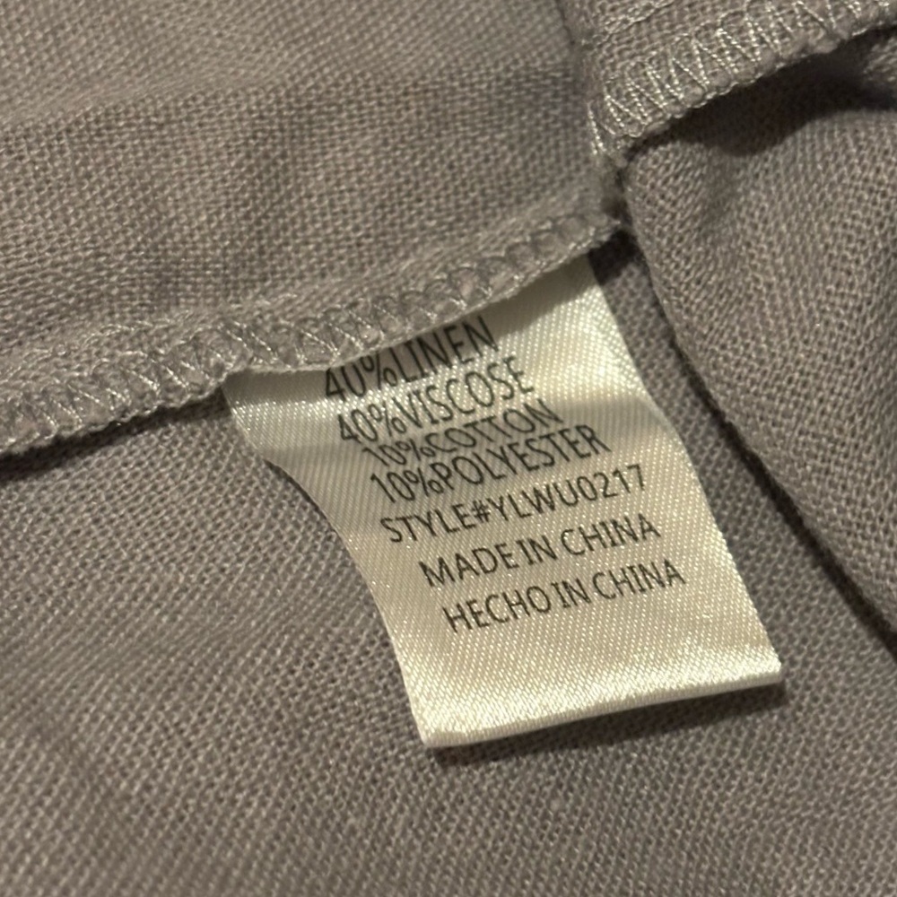 Faeriesty Tunic Shirt Dress Gray Large - Picture 7 of 8